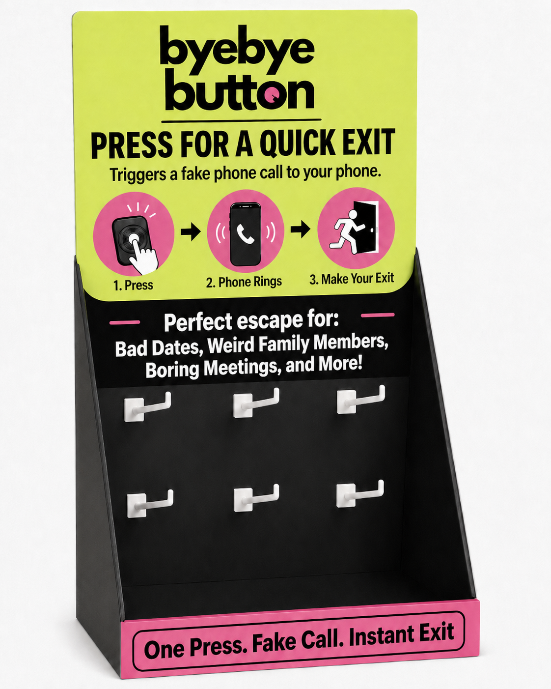 Bye Bye Button™ - Retail Starter Pack with Display-12 Units